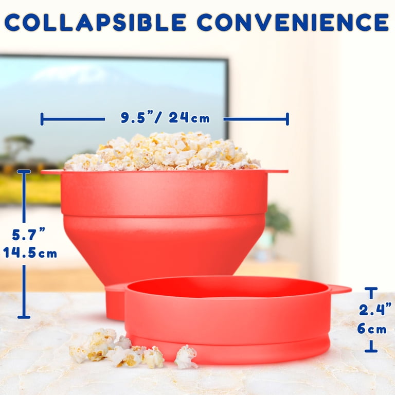 EcoEarth Microwave Popcorn Popper Collapsible Silicone Bowl photo 2