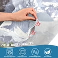 thumbnail image 3 of Yayeee Kitchen Curtains Tier Pair Light Filtering 27"x24" Rod Pocket Short Cafe Window Panel, River and Mountains, 3 of 7