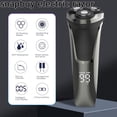 thumbnail image 4 of Snapbuy Rasoir Électrique pour Hommes, Snapbuy Rasoir Électrique Pro, Rasoir Rotatif à Tête Flottante 4D, Rasoir Électrique Étanche Ipx7, Rasoir Électrique Rechargeable Humide et Sec avec Écran LCD, 4 of 7