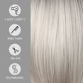 thumbnail image 2 of DOPI Human Hair Wigs For Black Women Natural Hair Sexy Gradient Gray Party Wigs Short Straight Hair Mixed Colors, 2 of 6