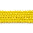 thumbnail image 2 of 20 strand Opaque Solid color Imitation Jade Glass Beads Strands Faceted Bicone Yellow 4x4mm Hole: 0.8mm 80~85pcs/strand 30~32cm, 2 of 4