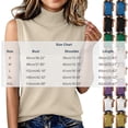 thumbnail image 7 of FRSASU Women's Vest Turtleneck Sleeveless Solid Color Knit Sweater High Neck Summer Casual Pullover Sweater Beige, 7 of 7