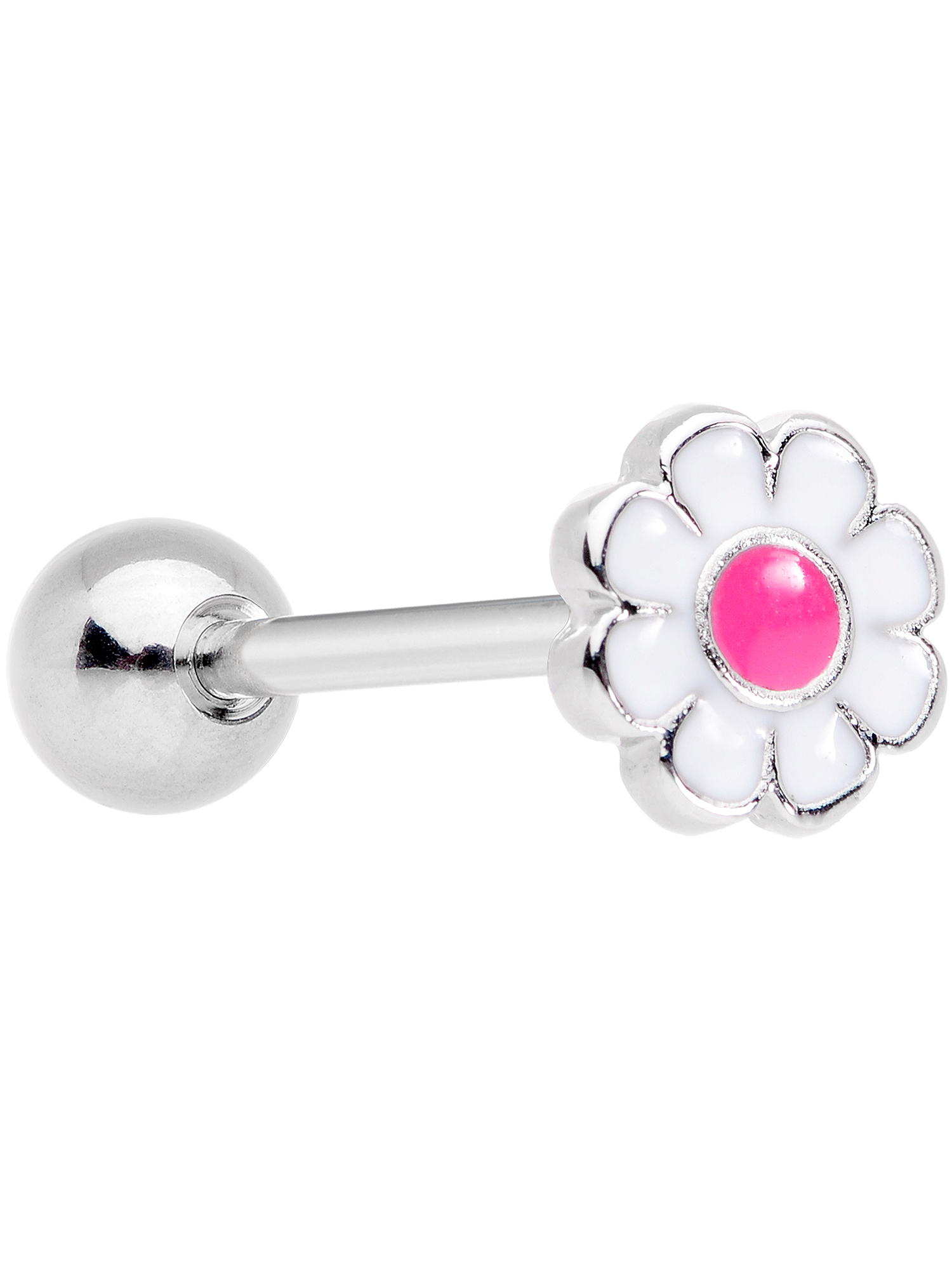 Body Candy Body Candy 316L Stainless Steel Pink White