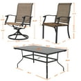 thumbnail image 6 of Nuu Garden 7-Piece Outdoor Patio Dining Sets, Black and Brown, 6 of 9