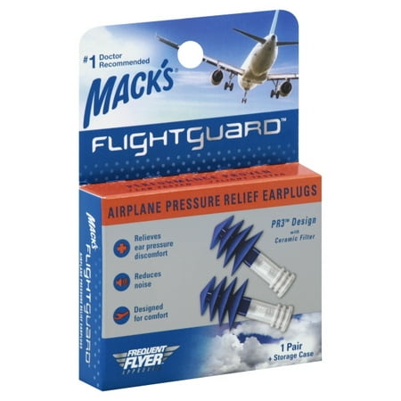 Mack's Flightguard Airplane Pressure Relief Earplugs - 1