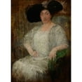 thumbnail image 2 of Olga Boznanska 11x14 Gold Ornate Wood Frame and Double Matted Museum Art Print Titled - Portrait of a French Lady-Writer Gabrielle Reval (1912), 2 of 4