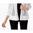 thumbnail image 3 of Alfani Womens Mixed Media Cardigan Sweater, 3 of 3