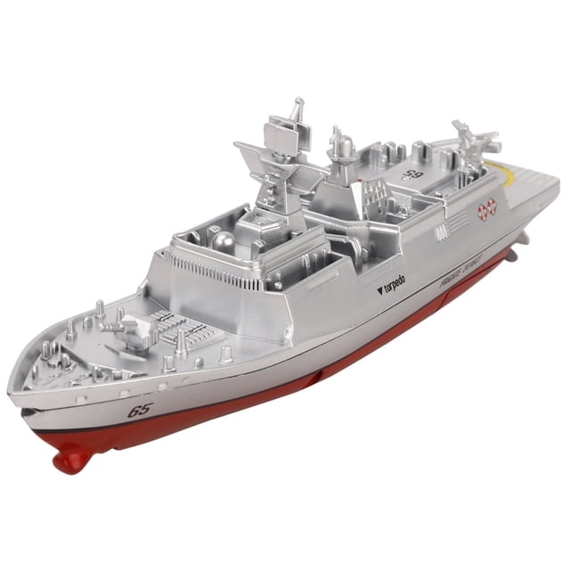 Battleship RC Warship Control Remoto Cruiser Speedboat Model Children Aircraft Carrier Toys Holiday Gift Vogacara WJ3958-01B