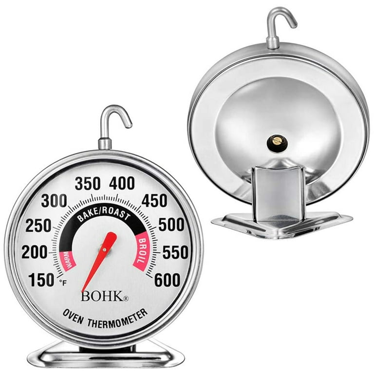 Sardfxul Large Oven Thermometer Hook & Stand Easy to Read Large Reading  Number Shows Marked Temperature for Kitchen Food Cooking