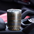 thumbnail image 4 of 30oz Colorful Geometric Striped Pattern Tumblers Stainless Steel Tumbler with Lid and Straw,Vacuum Insulated Double Wall Travel Tumbler Cups Mug with Cleaning Brush for Coffee,Tea, 4 of 7