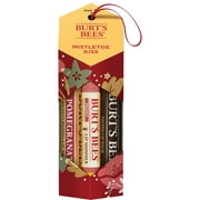 Burt's Bees Mistletoe Kiss Holiday Lip Gift Set in Festive Box, 3Ct