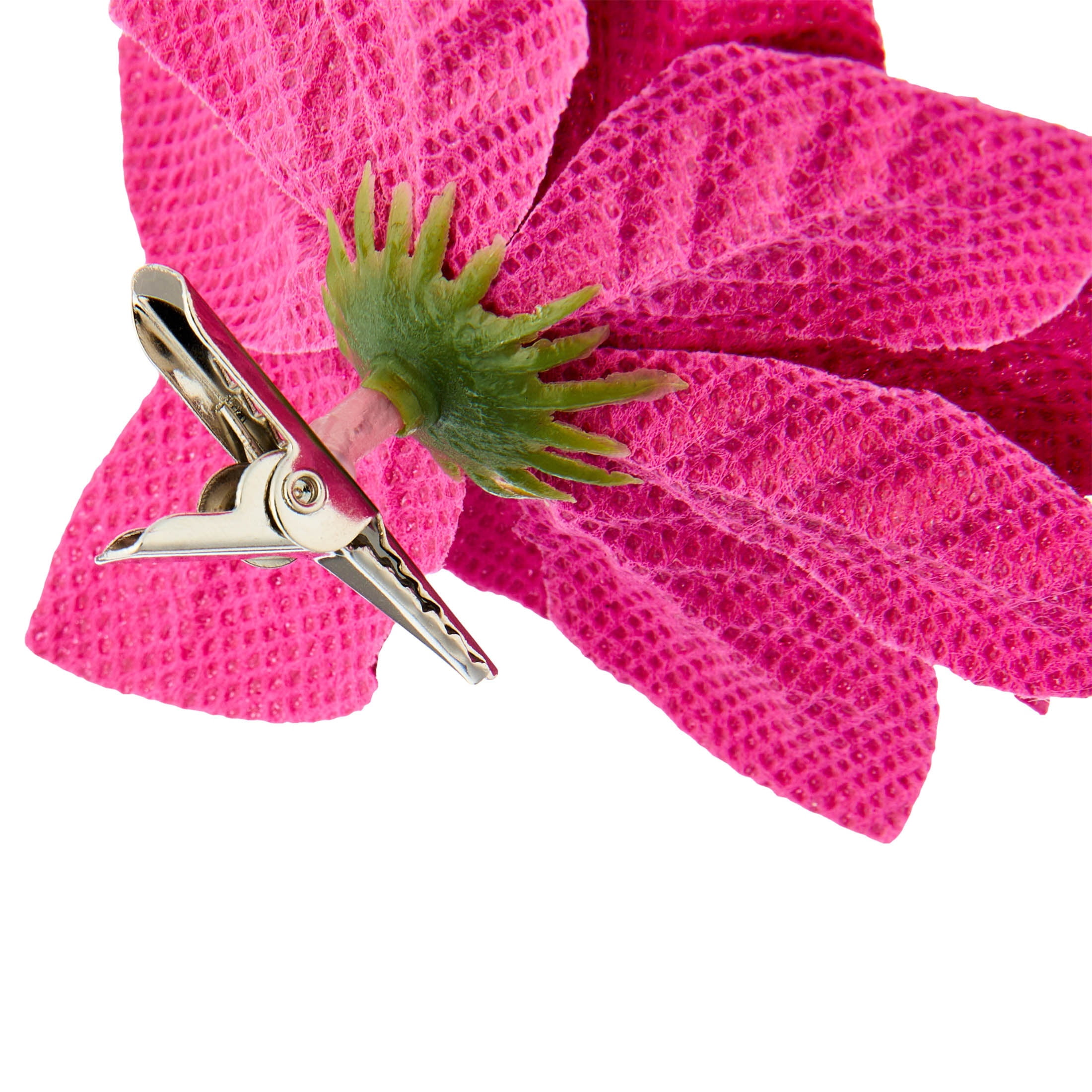 Hot Pink Poinsettia Christmas Clip Ornament, 3.8", by Holiday Time