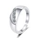 thumbnail image 3 of Anillo de plata de ley 925 con circonitas brillantes, ajustable, sencillo, de moda, exquisito, para mujer, accesorios de joyería, regalo para fiesta de boda, 3 of 5