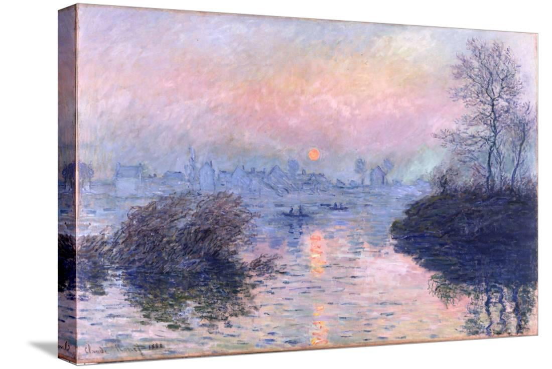 Sunset on the Seine at Lavacourt, Winter Effect, Scenic Seasons Gallery ...