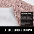 thumbnail image 5 of Bath Rug 24x17, Thick Soft Absorbent Chenille, Rubber Backing Quick Dry Microfiber Mats, Machine Washable Rugs for Shower Floor, Bathroom Runner Bathmat Accessories Decor, Dusty Rose, 5 of 6