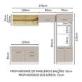 thumbnail image 3 of Cocina Integral 270cm Agata Madesa 05 Blanco/Crema, 3 of 5