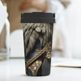 thumbnail image 6 of Goofa Noble Style Bald Eagle for Insulated Travel Coffee Mug Spill Proof Leak Proof 16 OZCoffee Tumbler Reusable Coffee Cups with Lids Thermos for Hot and Cold Drink, 6 of 8