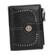 thumbnail image 4 of Cartera para mujer, tarjetero, portátil, compacto, versátil, sencillo, informal, regalo para damas Negro, 4 of 9
