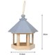 thumbnail image 5 of Comedero para pájaros, comedero colgante en forma de casa de madera, utilizado para decoración de parques y jardines al aire libre, con eslinga., 5 of 7