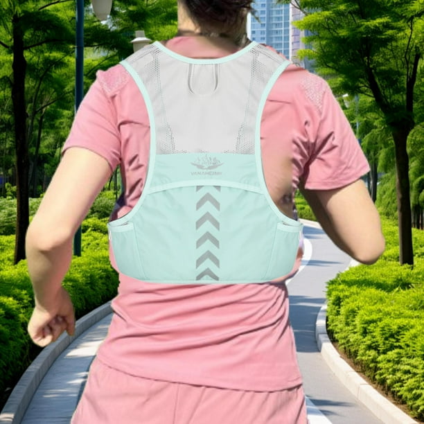 Chaleco para Correr Mochila de Hidratación Accesorios Deportivos de Gran Capacidad Mochila de Hidratación Ajustable Chaleco de Hidratación para Deport Verde