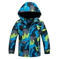 thumbnail image 1 of AAMILIFE Boys Waterproof Fleece Lined Jacket Color Block Windbreaker Hooded Coat, 1 of 4