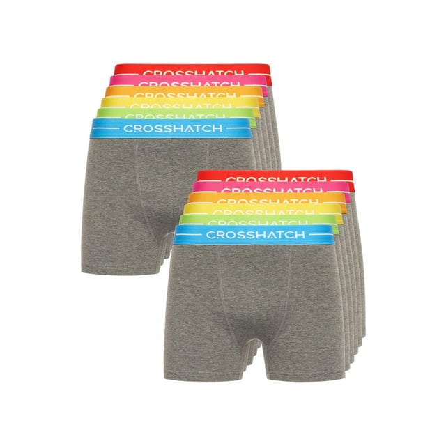 Crosshatch Caleçons Boxeurs Astral pour Hommes (Lot de 12)