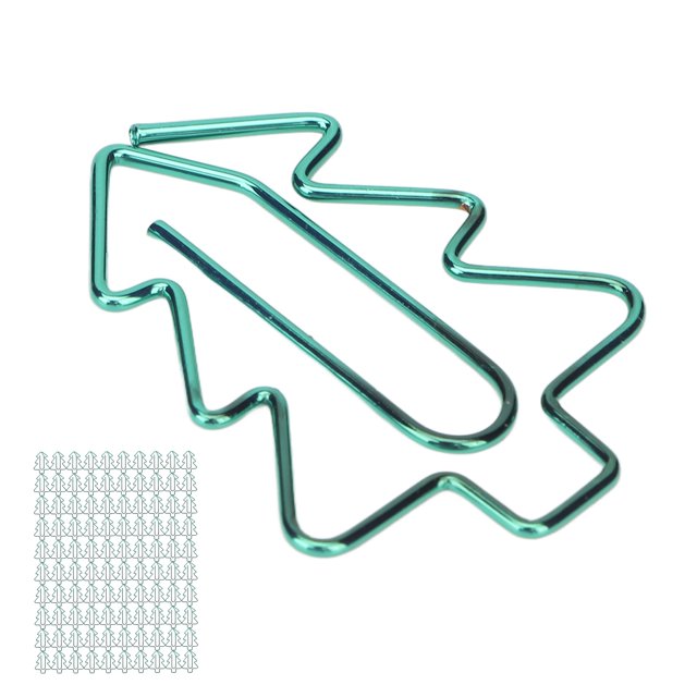 Clips De Papel, Clips De Papel Ligeros Antideslizantes De Metal Forma De árbol única Portátil Para Oficina