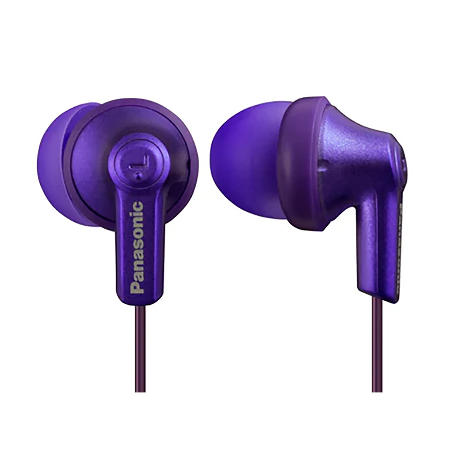 Panasonic ErgoFit Earphones, Neodymium Drivers, RP-HJE120 (Metallic Purple), RP-HJE120-VAPT