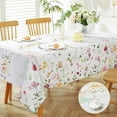thumbnail image 2 of Spring Summer Tablecloth for Rectangle Tables 60x102 Inch,Waterproof Wildflower Fabric Table Cloth, Washable Floral Runner Style Tablecloths for Picnic Dinner Outdoor, 2 of 7