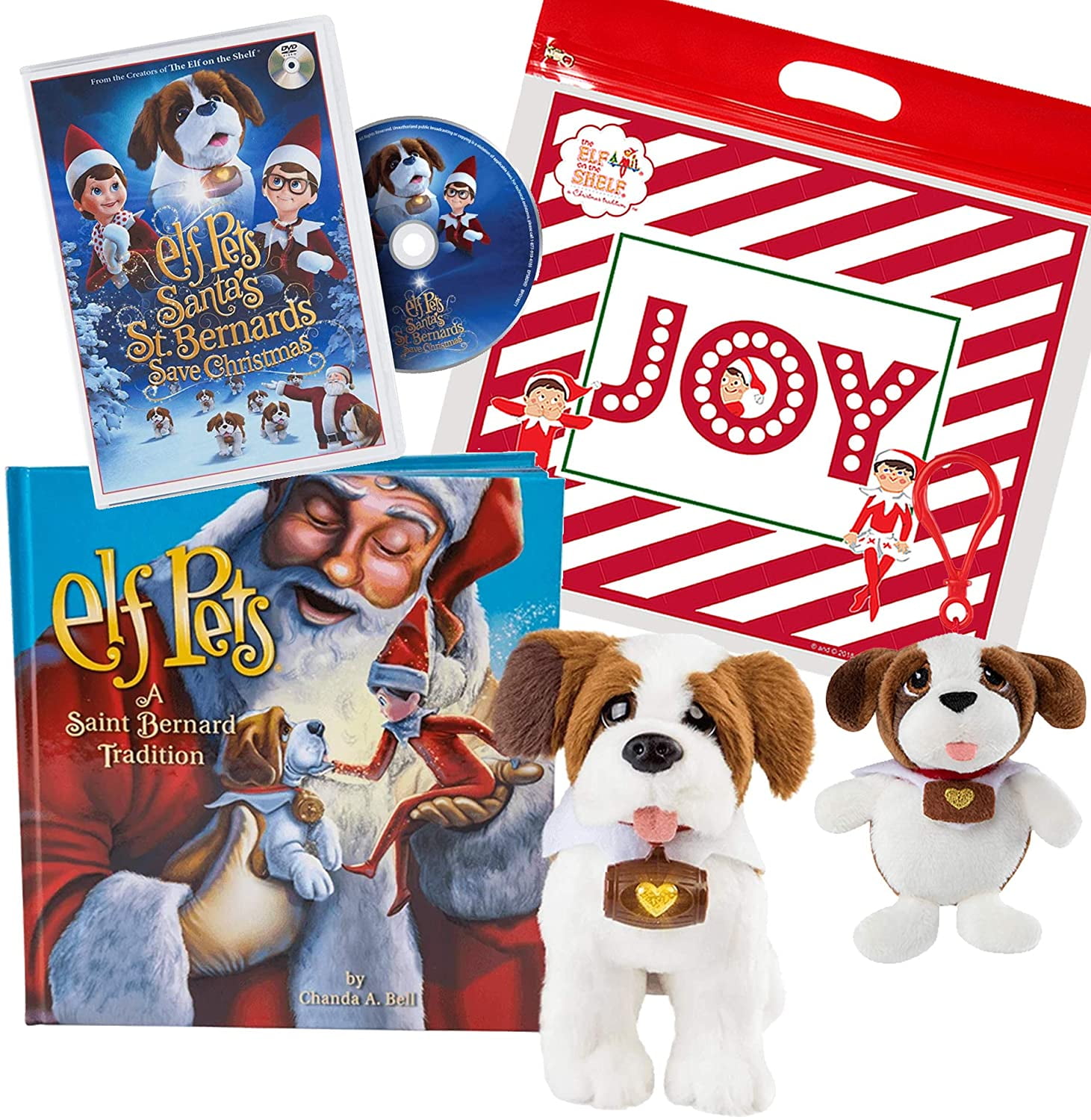 The Elf on the Shelf Elf Pets: A Saint Bernard Tradition, with Santa's