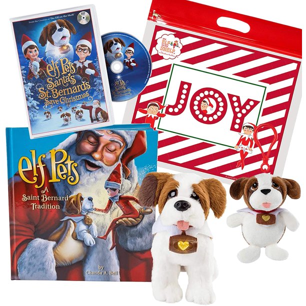 The Elf on the Shelf Elf Pets A Saint Bernard Tradition, with Santa's St Bernards Save