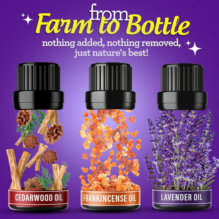 GuruNanda Sleep Essential Oils - Frankincense, Lavender, Cedarwood