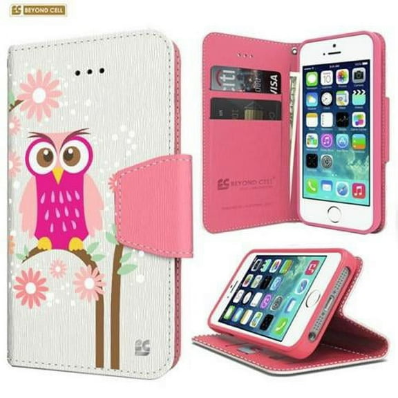 Infolio Wallet Case For Apple iPhone 6S 6 4.7 PU Leather TPU Card Slot Bill Fold Magnetic Flap Daisy Owl