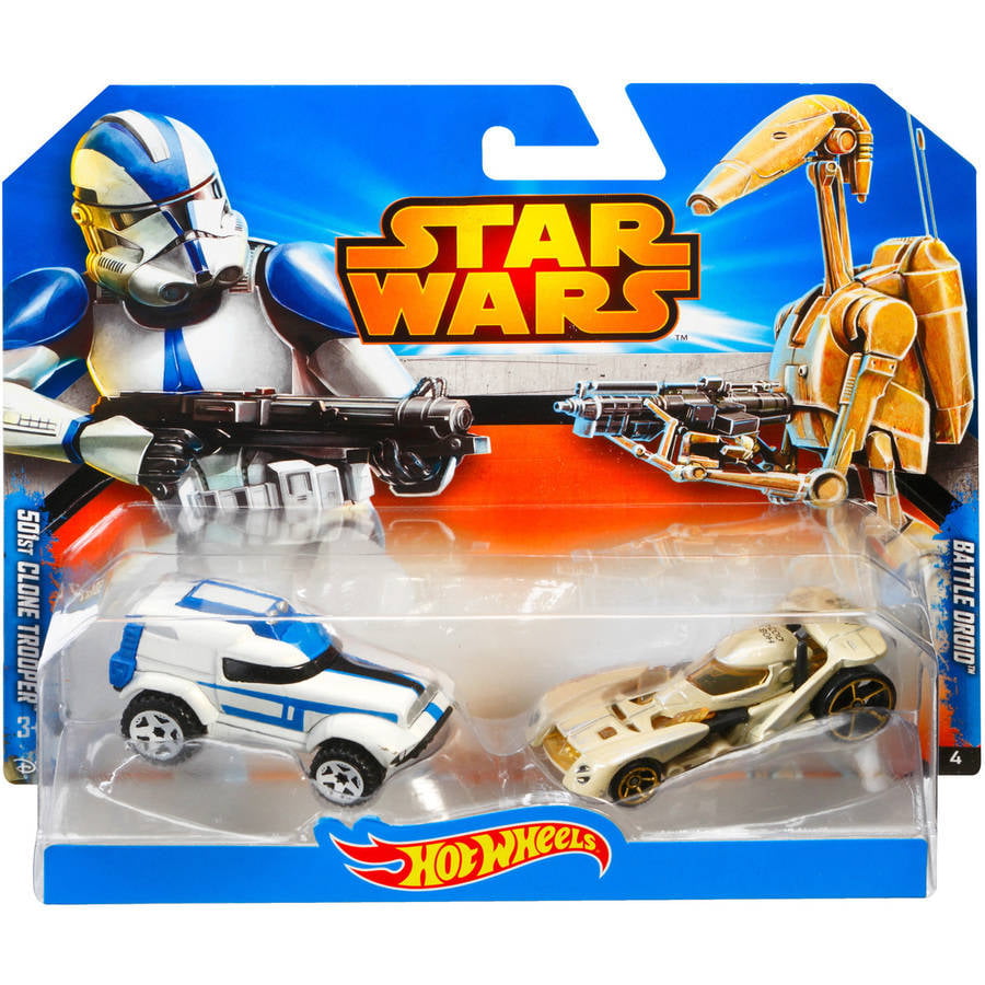 Hot Wheels®  Star Wars™ 501st Clone Trooper™ Battle Droid™ NEU & OVP 