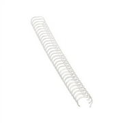Wire Bindings 1/4" Diameter, 35 Sheet Capacity, White, 25/Pack