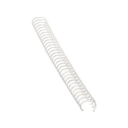 Wire Bindings 3/8" Diameter, 80 Sheet Capacity, White, 25/Pack