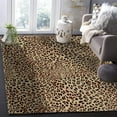 thumbnail image 2 of Brown Leopard Print Art Area Rug, Animal Print Indoor Outdoor Carpet, Non-Slip Rug for Room Sofa Living Room Mat Bedroom Home Decor Floor Mats 4ftx8ft, 2 of 6