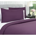 thumbnail image 2 of Chanasya Duvet Cover King Set Ultra Soft Solid 3-Piece Bedding - Luxurious Silky Soft Brushed Microfiber Comforter Cover Combo- Zipper Closure (1 Duvet Cover & 2 Pillow Sham) Aubergine - King, 2 of 3