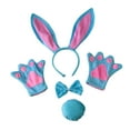 thumbnail image 2 of 4x Bunny Costume Set Rabbit Ear Headband Headwear Adorable Halloween Cosplay Adult, 2 of 9