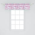 thumbnail image 2 of Ambesonne Pale Pink Window Valance, Vibrant Color Bubbles, 54" X 12", Blue Violet Pale Pink, 2 of 3