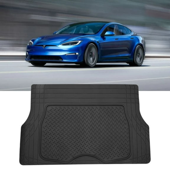 Nilight Rubber Cargo Mats for Cars Trucks SUVs, Universal Trim to fit for Most Vehicles, All Weather Protection Heavy Duty Cargo Liners
