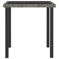 thumbnail image 2 of vidaXL Garden Dining Table Grey 70x70x73 cm Poly Rattan, 2 of 4