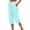 Light Blue, variant on Besolor Womens Summer Capris Plaid High Waisted Drawstring Straight Leg Split Hem Casual Loose Vacation Beach Capri Pants with Pocket