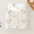 thumbnail image 1 of Baby Clothes for Girls Warm Sleeveless Top For 0 To 2 Year Old, Fall And Winter Inner Quilted Sleeveless Top, Three-layer Warm Sleeveless Top Girls Clothes on Clearance, 1 of 7