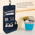 thumbnail image 2 of Cosmetics Storage Bag Travel Hanging Makeup Bag Portable Foldable Hanging Makeup Bag Portable Toiletry Organizer Pouch, Navy Blue, 2 of 9