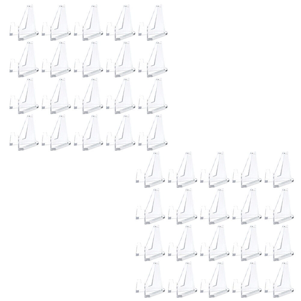 US 20-40 Pack STANDS EASEL for Coin Small Knives Challenge Holders CLEAR ACRYLIC