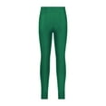 thumbnail image 5 of Moggemol Girls' Compression Pants Stretchy Yoga Tights Athletic Running Sports Workout Active Dance Dark Green 14, 5 of 7