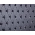 thumbnail image 4 of Upholstored Velvet Fabric Panel Bed Gray or Navy Blue, 4 of 4