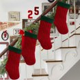 thumbnail image 5 of LanSuare Christmas Stockings Knit, 18Inches Xmas Large Stockings, Red-Green Hanging Stockings Candy Gift Bags for Home Fireplace, Christmas Decoration, 5 of 6