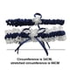 thumbnail image 4 of Liguero de boda, azul y blanco, compatible con regalos de boda, ligas de boda, 4 of 5